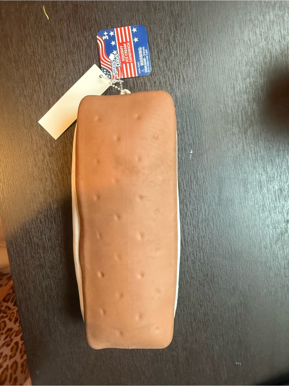 Large Ice Cream Sandwich squeezy - Brown